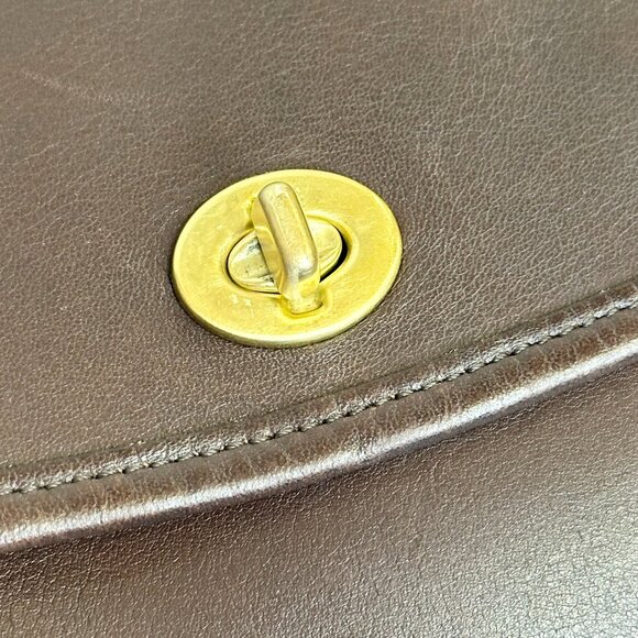 Vintage Coach CITY Bag 9790 Mahogany Crossbody/Shoulder Y2K - Picture 9 of 15